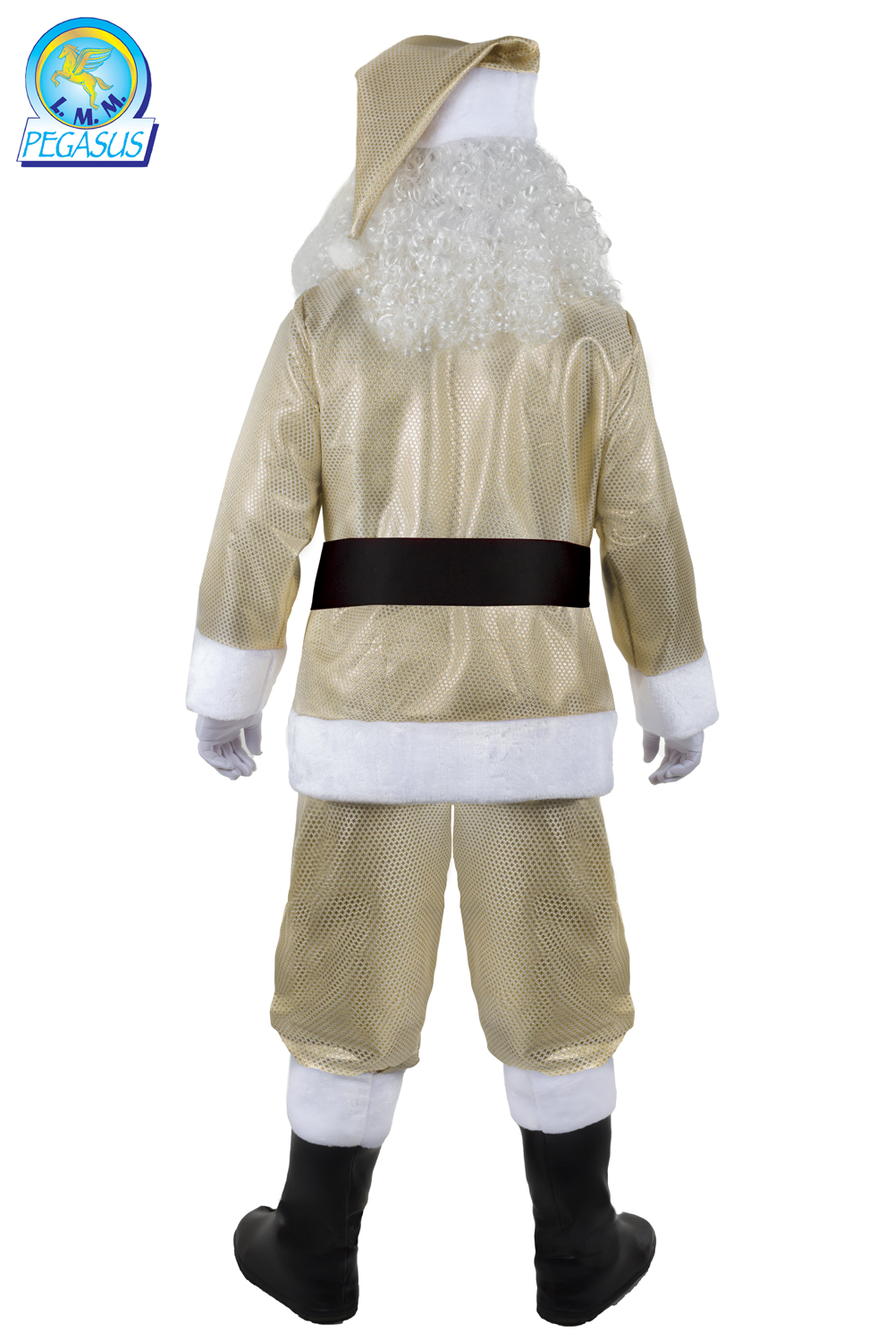 BABBO NATALE ADULTO BROCCATO ORO